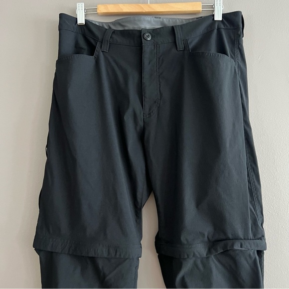 Eddie Bauer Men's Convertible Tech Pant Nylon Blend Hiking Black 36 X 30 - Picture 3 of 14